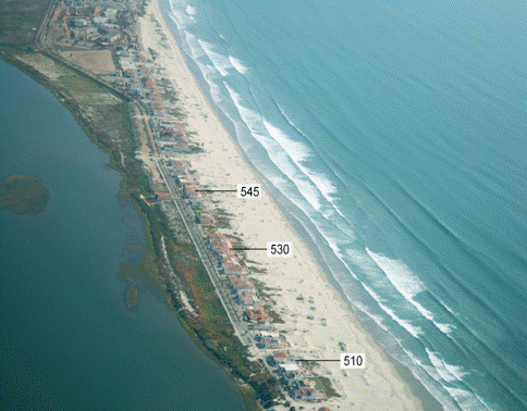 Vista aerea de Playa punta estero Ensenada